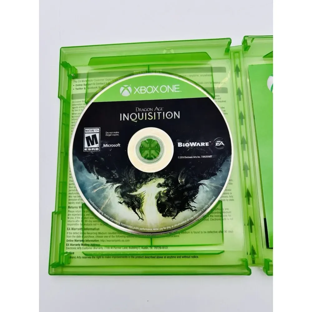 Dragon Age: Inquisition (Microsoft Xbox One, 2014) CIB Tested Works Complete VG